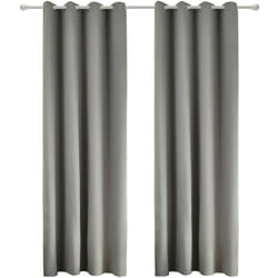 Rideaux 2 pièces occultants Opaque, Déco fenêtre Isolant, 135x175cm Gris Foncé VH5867dgr-2 - Woltu