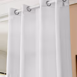 Information sur le produit: Fabriqué en 100% Polyester. effet transparent et souple. 8 oeillets en métal pour suspension. dia ...