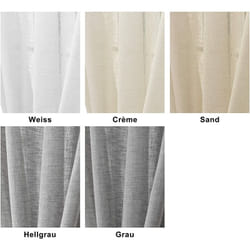 Woltu - 1 pièce Rideau Voilage, décoration pour fenêtre, Suspension à Pattes, 140x225 cm, Gris Foncé, VH5864dgr