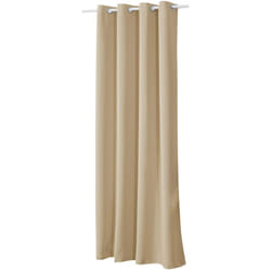 1 pièce Rideau occultant à œillets pour fenêtre Porte, Thermique Isolant, 135x225cm, Champagne VH5878cp - Woltu