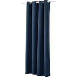 1 pièce Rideau occultant à œillets pour fenêtre Porte, Thermique Isolant, 135x225cm, Bleu Foncé VH5878dbl - Woltu