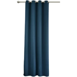 Woltu - 1 pièce Rideau occultant en Polyester, Rideau Opaque Suspension à œillets, 135x225cm, Bleu Foncé, VH5866dbl