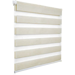 Woltu - 1 pièce Store Enrouleur Double, Fixation Rapide sans perçage, Isolant Thermique, 50x150cm, Hêtre DR5516bu