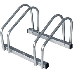 Woltu - Râtelier vélo pour 2 vélos, au Sol Porte-Vélo en Acier inoxydable, Argenté 40x29x26cm