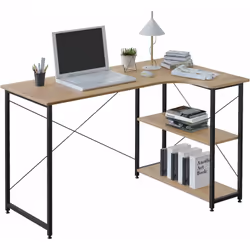 Description générale Découvrez cette table de bureau alliant robustesse et fonctionnalité. Conçue à partir de panneaux de par ...