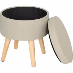Tabouret confortable : C’est un tabouret durable avec une assise moelleuse. Sa surface est faite en lin écologique. elle est  ...