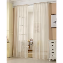 Information sur le produit: Matériaux: ❤Le voilage de déco est en polyester.qui est semi-transparent est léger(Remarque !!! C ...
