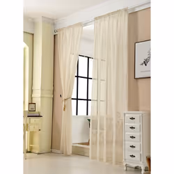 Information sur le produit: Matériaux: ❤Le voilage de déco est en polyester.qui est semi-transparent est léger(Remarque! Ces  ...
