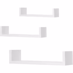 Avantages du produit: - Système de suspension intégré. - 3 pièces étagère Set: une grande étagère et deux petites étagères. - ...