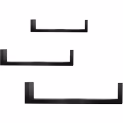 Information sur le produit: - Système de suspension intégré. - 3 pièces étagère Set: une grande étagère et deux petites étagè ...