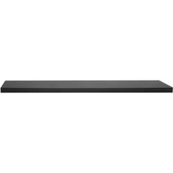WOLTU Étagère murale cube en bois MDF, Étagère pour livres/CD/DVD, Étagère à fixation invisible, 120x22, 9x3, 8cm, Noir