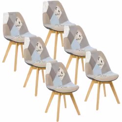 Caractéristiques exceptionnelles : -Style scandinave -Avec dossier. plus confortable pour s'asseoir -Pieds en bois massif. ro ...
