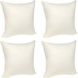 Woltu - 4 pièces Taies d'Oreillers en Coton, Housse d'oreiller avec Fermeture éclair, 45x45cm, Beige