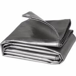 WOLTU Bâche de protection en polyéthylène Bâche d’extérieur Couverture de bateau280g-m2 4x5 m Gris