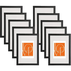 Woltu - Lot de 10 pièces Cadre Photo 15x20cm Décoration pour maison Galerie de photos, Noir