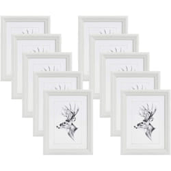 Woltu - 10x Cadre Photo 30x40cm Cadre en Bois et Verre décoration Maison Artos Style Blanc