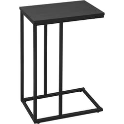 WOLTU Table basse en métal et bois Table basse de salon Table à thé Table à café Table de chevet45x25x63.5 cm Noir