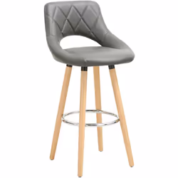 Information sur le produit. - Les pieds en bois massif et le repose-pieds vous offrent une assise confortable et solide. - Co ...