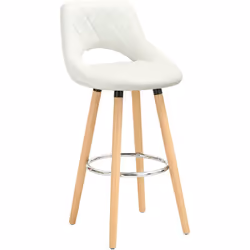 Information sur le produit: - Les pieds en bois massif et le repose-pieds vous offrent une assise confortable et solide. - Co ...