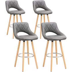 Information sur le produit: Confortable & Solide: ❤La surface du tabouret de bar en similicuir .l'éponge de haute résilience  ...