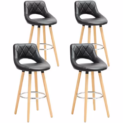 Information sur le produit: Confortable & Solide: ❤La surface du tabouret de bar en similicuir .l'éponge de haute résilience  ...