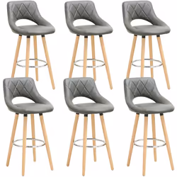 Information sur le produit: Confortable & Solide: ❤La surface du tabouret de bar en similicuir .l'éponge de haute résilience  ...