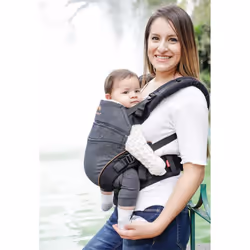 Manduca XT Porte-bébé souple Coton Noir, Gris