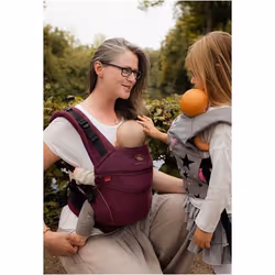 Manduca XT Cotton denimberry-toffee Port-bébé ventral Coton Baie