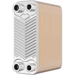 Wiltec Échangeur de chaleur thermique avec 60 plaques – 191 x 73 x 1534 mm – max. 130 kW – 1,08 l par passe – en Acier inoxydable – pour Eau Solaire
