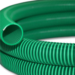 Wiltec - Tuyau d'aspiration vert – 25 m / ø 50 mm (2') / 350 g/m – avec Spirale de renforcement – Tube à pression souple en pvc – pour Arrosage
