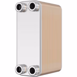 [Construction en acier inoxydable] – L’échangeur thermique à plaques de Wiltec est constitué de plaques d’acier inoxydable br ...