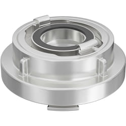Wiltec Accouplement réducteur Storz A/133 mm à B/75 mm – 71 x 180 x 180 mm – en Aluminium – avec Manchon 120° – Raccord pour Tuyaux pompier