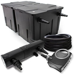 Pond Kit de filtration avec 60000l 24W UV Stérilisateur Pompe 25m Tuyau - 54067