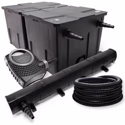Kit de filtration - SunSun - Bio Filtre 60000l - 72W UV Stérilisateur - Pompe de bassin - 25m Tuyau