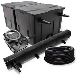 Kit de filtration - SunSun - Bio Filtre 60000l - 72W UV Stérilisateur - Pompe de bassin - 25m Tuyau
