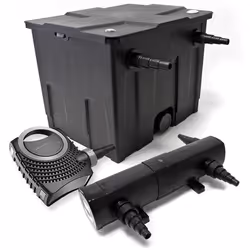 Kit de Filtration de Bassin Bio 12000l Stérilisateur UVC 18W 80W Pompe éco - 54401
