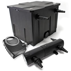 Kit de Filtration de Bassin Bio 12000l Stérilisateur UVC 18W 80W Pompe éco - 54401