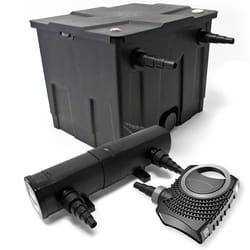 Kit de Filtration de Bassin Bio 12000l 80W Pompe Super éco Stérilisateur UVC 36W - 54416