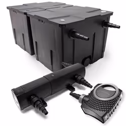Kit de Filtration de Bassin Bio Filtre 60000l Stérilisateur UVC 36W 80W Pompe éco - 54427