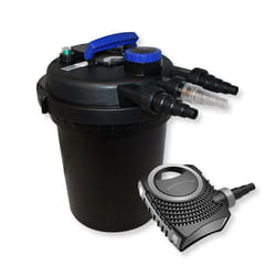 Kit de Filtration Bassin à pression 10000l Stérilisateur Bassin UVC 11W 70W Pompe éco - 54473