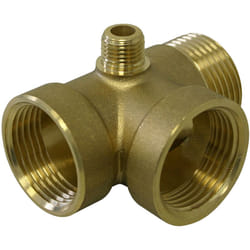 Wiltec - Raccord en laiton 4 voies DN25 1' DN13 1/4' pour Réservoir à vessie réservoirs sous pression