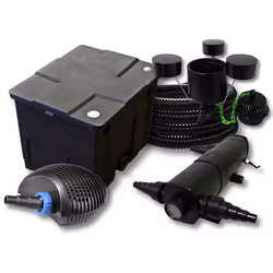 Kit filtration de bassin 12000l SunSun - Filtre pompe stérilisateur et tuyau