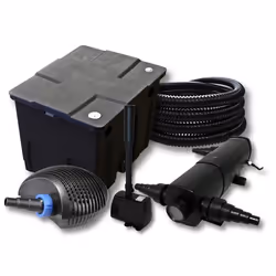Filtre de bassin - SUNSUN - Kit de filtration de 12000l avec stérilisateur CTF éco et pompe 40W