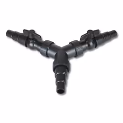 Distributeur deau pour tuyau de bassin SunSun Y-Valve avec valve de réglage - 50175