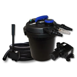 Kit de Filtration à Pression Bassin 6000l Stérilisateur UVC 11W Pompe 25m Tuyau Pompe Tuyau Fontaine - 54312