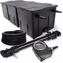 [Clarté de l’eau pour les grands bassins] - Filtre de bassin bio SunSun CBF-350C, 90 000 L, système à 3 chambres, facile à ut ...