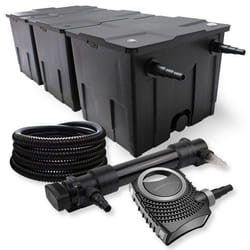 Filtre de bassin SunSun 90000l avec stérilisateur UVC 36W pompe 70W et tuyau - 54800