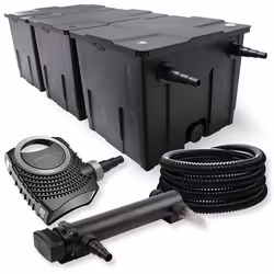 Filtre de bassin SunSun 90000l avec stérilisateur UVC 24W pompe 70W et tuyau résistant aux UV - 54805