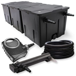 Filtre de bassin SunSun 90000l avec stérilisateur UVC 24W pompe 70W et tuyau résistant aux UV - 54805