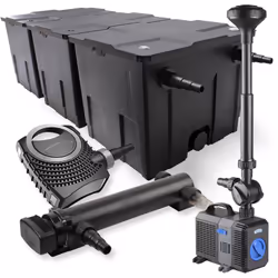 [Clarté de l’eau pour les grands bassins] - Filtre de bassin bio SunSun CBF-350C, 90 000 L, système à 3 chambres, facile à ut ...